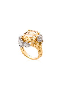 Garden of Eden Cocktail Ring with Citrine