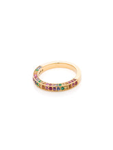 Load image into Gallery viewer, Yellow Gold Rainbow Stacker Ring