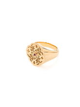Load image into Gallery viewer, Yellow Gold Fleur de lis Signet