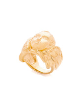 Load image into Gallery viewer, Yellow Gold Cherub Cocktail Ring