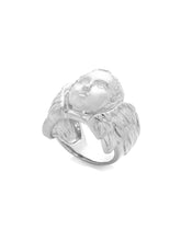 Load image into Gallery viewer, White Gold Cherub Cocktail Ring