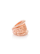 Load image into Gallery viewer, Rose Gold French Ruffle Cocktail Ring