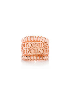 French Ruffle Cocktail Ring