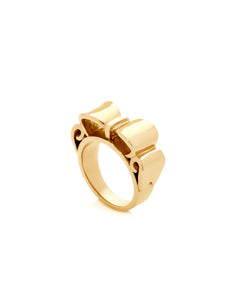 Yellow Gold Bow Ring