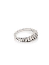 Load image into Gallery viewer, White Gold Ruffle Stacker Ring 