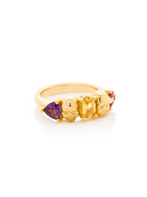 Load image into Gallery viewer, Yellow Gold Skull Stacker Ring