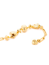 Load image into Gallery viewer, Yellow Gold Plated Foo Dog Bracelet in Solid Brass 